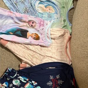 Girls Pajama Set Bundle Size 6